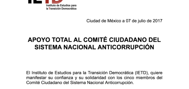 Apoyo al Comité Ciudadano del SNA Apoyo al Comité Ciudadano del SNA